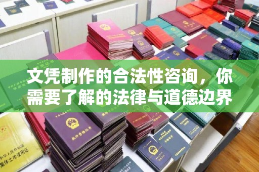 中国台湾文凭制作的合法性咨询，你需要了解的法律与道德边界