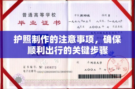 中国台湾护照制作的注意事项，确保顺利出行的关键步骤