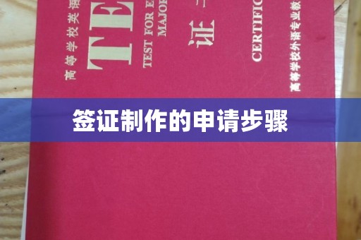 中国台湾签证制作的申请步骤