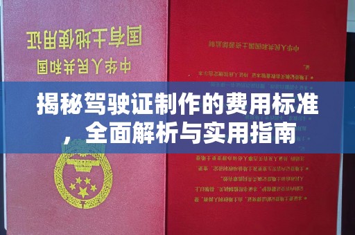 中国台湾揭秘驾驶证制作的费用标准，全面解析与实用指南