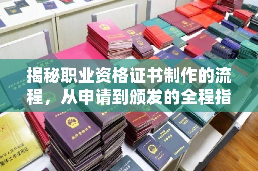 中国台湾揭秘职业资格证书制作的流程，从申请到颁发的全程指南